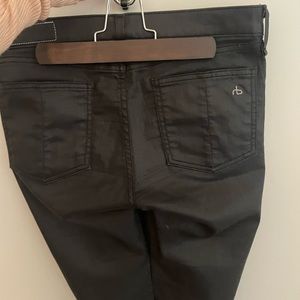 Rag and bone black matte jeans